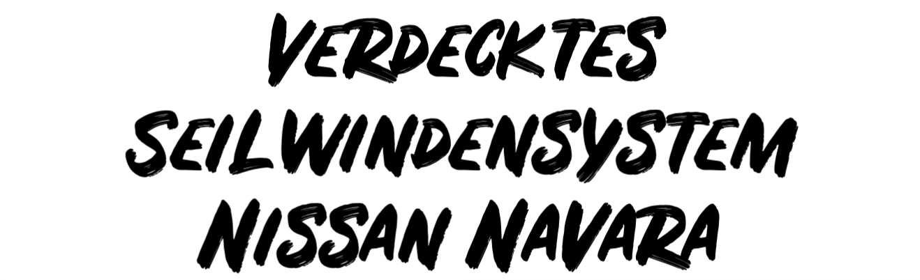 Verdecktes Seilwindensystem Nissan Navara